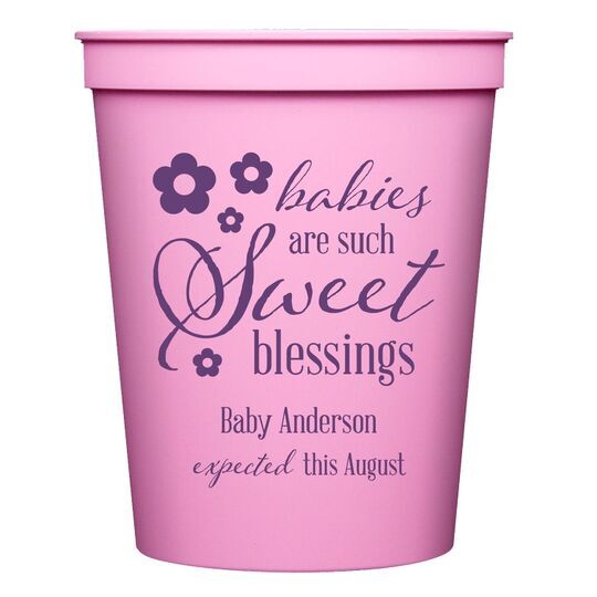 Sweet Blessings Stadium Cups