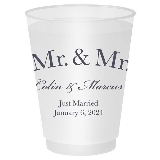 Mr  & Mr Arched Shatterproof Cups