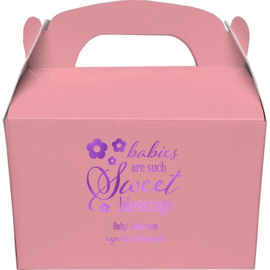 Sweet Blessings Gable Favor Boxes