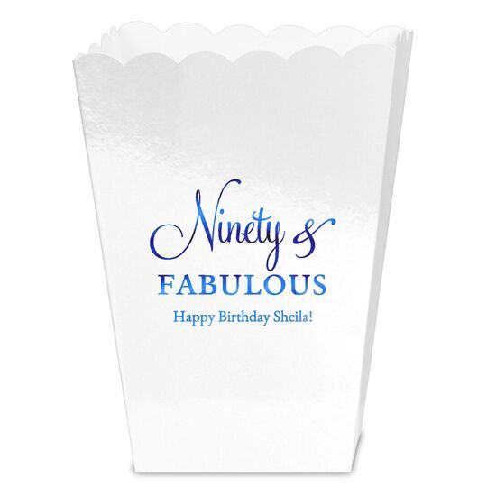 Ninety & Fabulous Mini Popcorn Boxes