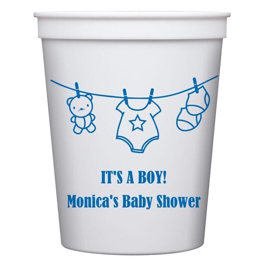 Teddy Bear Clothesline Stadium Cups