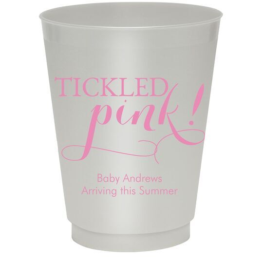 Tickled Pink Colored Shatterproof Cups