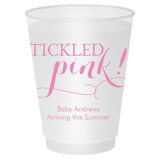 Tickled Pink Shatterproof Cups