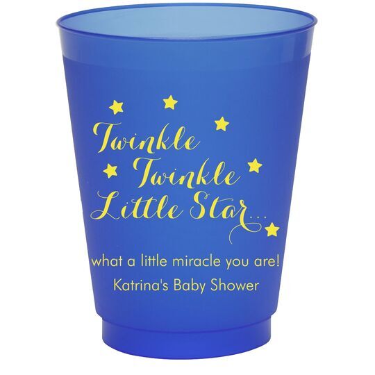 Twinkle Twinkle Little Star Colored Shatterproof Cups