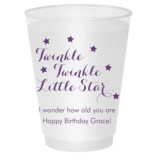 Twinkle Twinkle Little Star Shatterproof Cups
