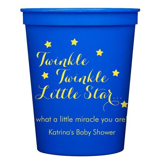 Twinkle Twinkle Little Star Stadium Cups