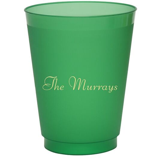 Your Choice of Text Colored Shatterproof Cups