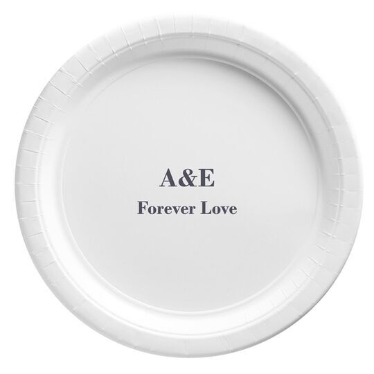 Your Choice of Text Paper Plates