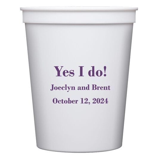 Your Message Stadium Cups