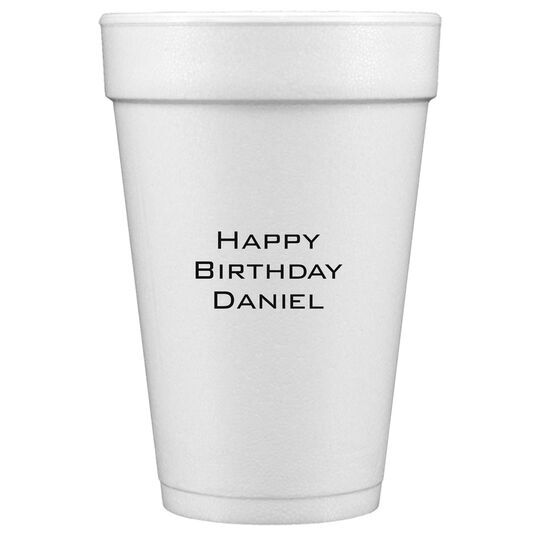 Simply Stylish Styrofoam Cups