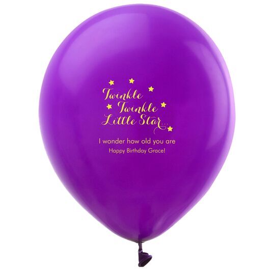 Twinkle Twinkle Little Star Latex Balloons