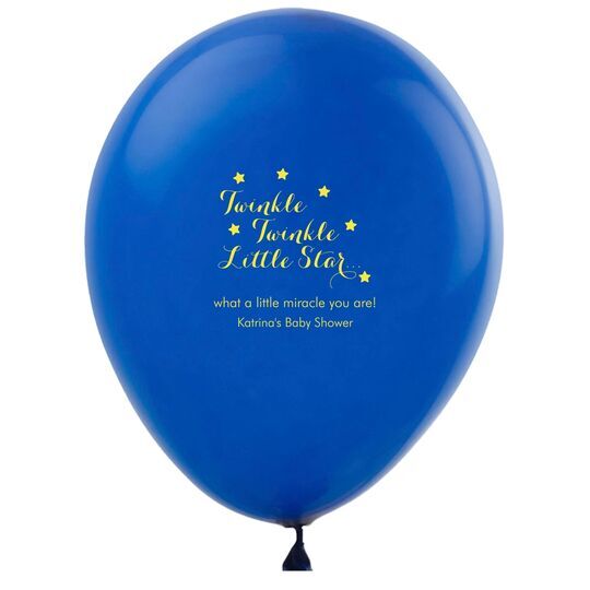 Twinkle Twinkle Little Star Latex Balloons