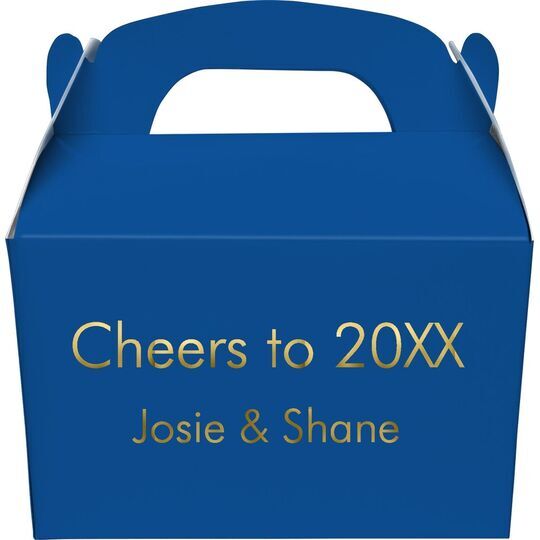 Your Choice of Text Gable Favor Boxes