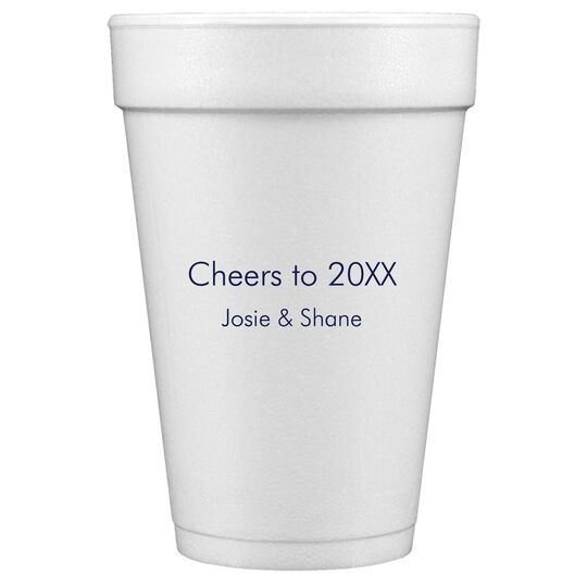 Your Choice of Text Styrofoam Cups