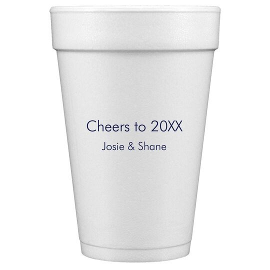 Your Choice of Text Styrofoam Cups