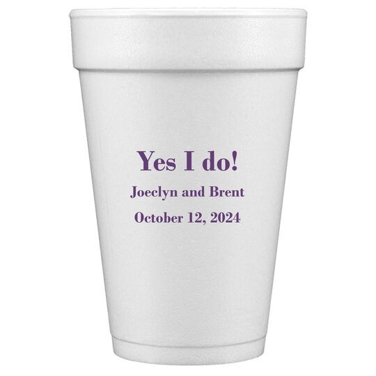Your Message Styrofoam Cups