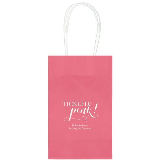 Tickled Pink Medium Twisted Handled Bags