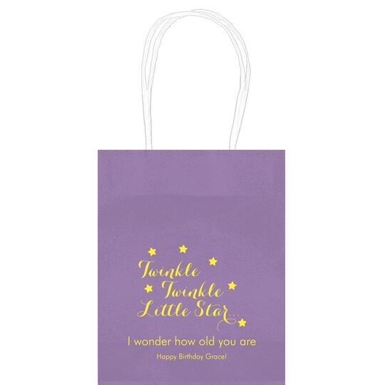 Twinkle Twinkle Little Star Mini Twisted Handled Bags