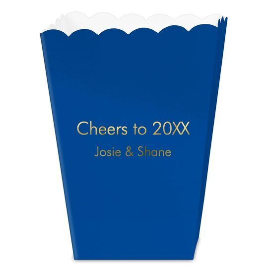 Your Choice of Text Mini Popcorn Boxes