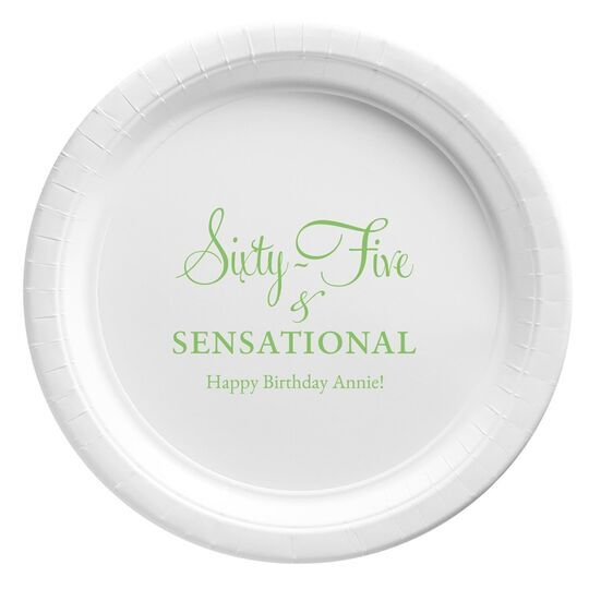 Sixty-Five & Sensational Paper Plates