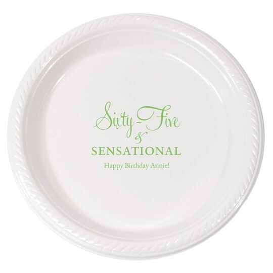 Sixty-Five & Sensational Plastic Plates