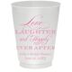 Love Laughter Ever After Colored Shatterproof Cups Image 1 of 6