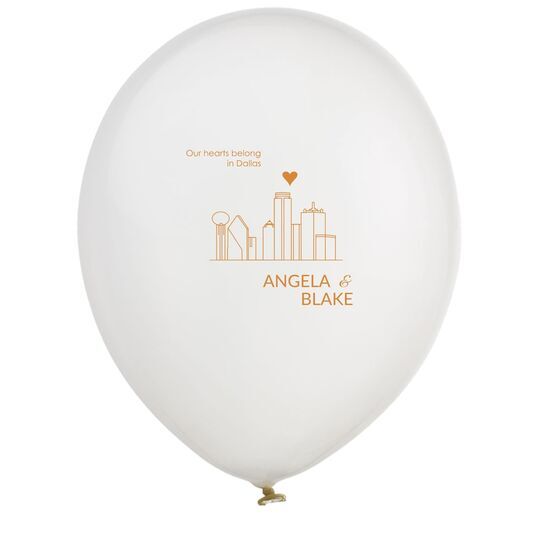 We Love Dallas Latex Balloons