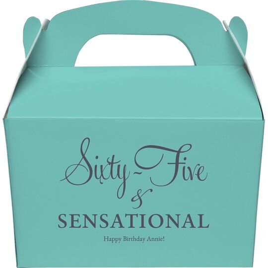 Sixty-Five & Sensational Gable Favor Boxes