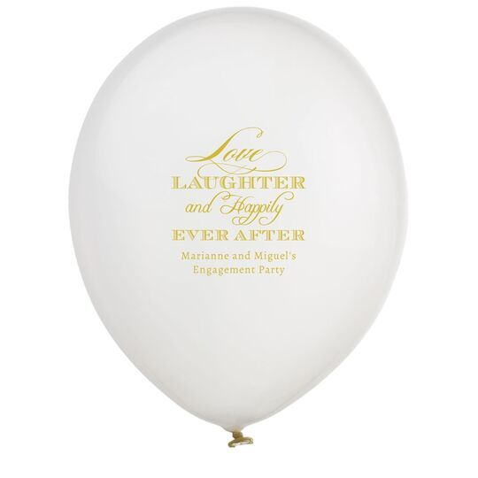Love Laughter Ever After Latex Balloons