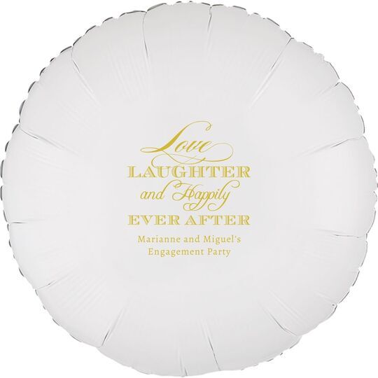 Love Laughter Ever After Mylar Balloons