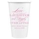 Love Laughter Ever After Paper Coffee Cups Image 1 of 6