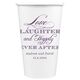Love Laughter Ever After Paper Coffee Cups Image 2 of 6