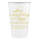 Love Laughter Ever After Paper Coffee Cups Image 6 of 6