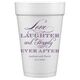 Love Laughter Ever After Styrofoam Cups Image 2 of 6