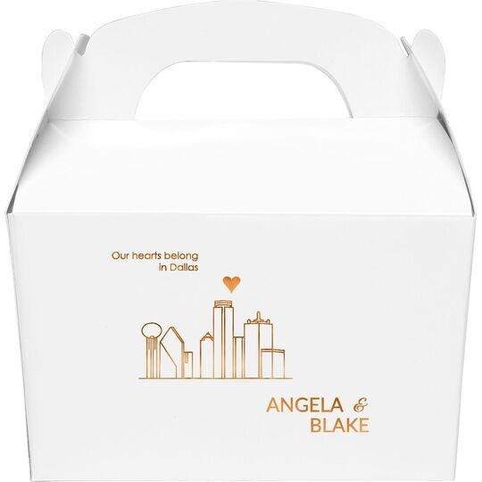 We Love Dallas Gable Favor Boxes