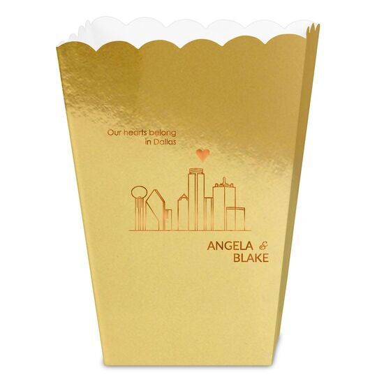 We Love Dallas Mini Popcorn Boxes