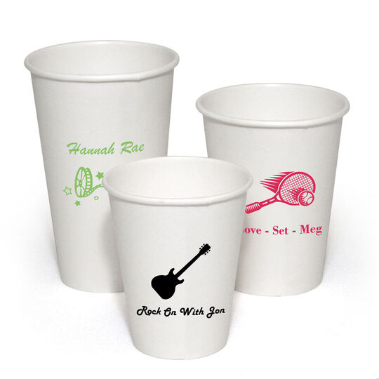 Design Your Own Theme Paper Coffee Cups