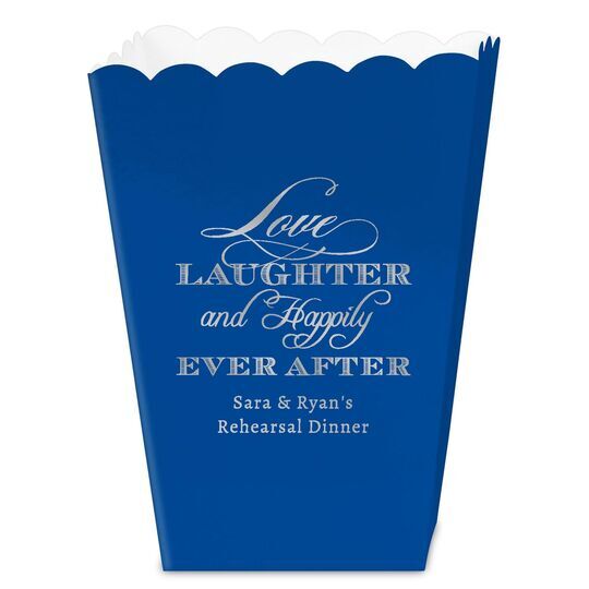 Love Laughter Ever After Mini Popcorn Boxes