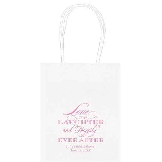 Love Laughter Ever After Mini Twisted Handled Bags