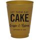 Let Them Eat Cake Colored Shatterproof Cups Image 1 of 2