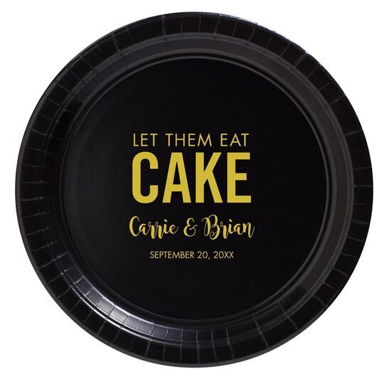 Let Them Eat Cake Paper Plates