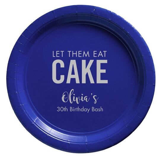 Let Them Eat Cake Paper Plates
