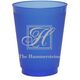 Pick Your Single Initial Monogram with Text Colored Shatterproof Cups Image 3 of 3