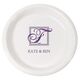 Pick Your Single Initial Monogram with Text Plastic Plates Image 1 of 3