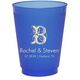Pick Your Single Initial with Text Colored Shatterproof Cups Image 2 of 3