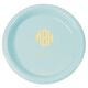 Rounded Monogram with Text Plastic Plates Image 1 of 2