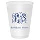 Script Monogram with Text Shatterproof Cups Image 1 of 2