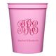 Script Monogram with Text Stadium Cups Image 2 of 2