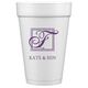 Pick Your Single Initial Monogram with Text Styrofoam Cups Image 1 of 3