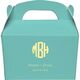 Rounded Monogram with Text Gable Favor Boxes Image 1 of 2